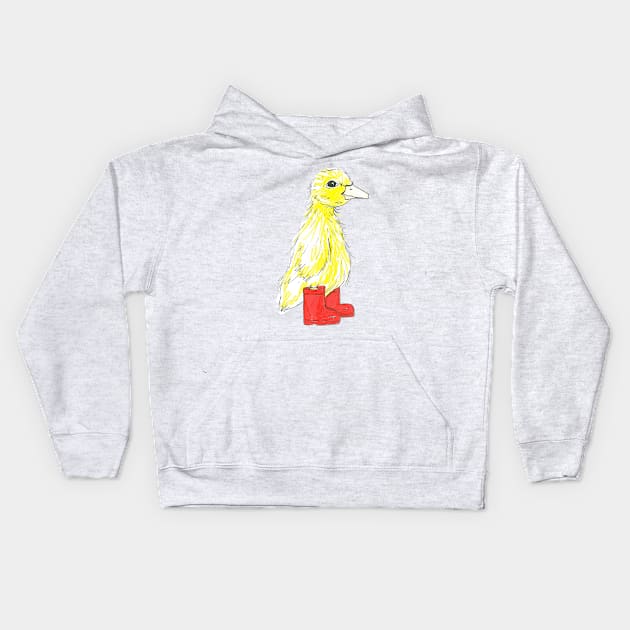 Puddles the Duckling Kids Hoodie by drknice